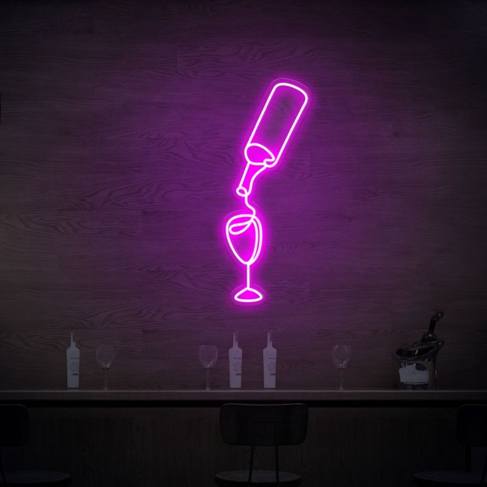 Wine Beer Store - Vinho led luzes de sinal néon