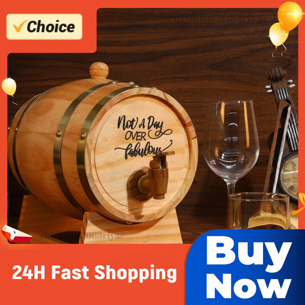 Wine Beer Tequila - Barril de Uísque Gravado de 3L