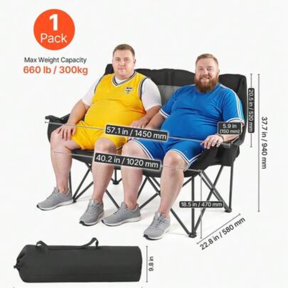 Wine Bag Carry Two - Cadeira de Camping Dupla Extra Grande