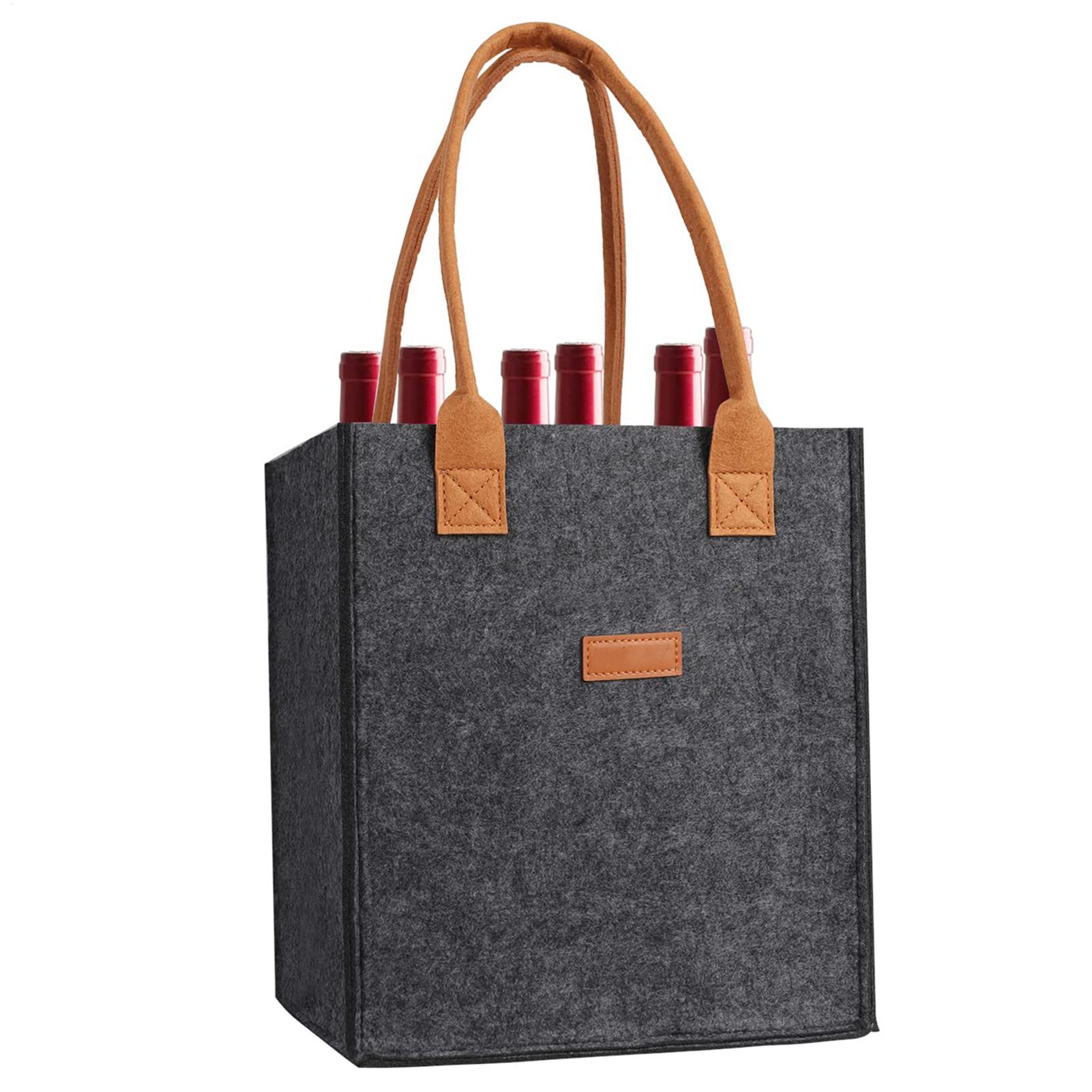 Beer Wine Grocery - Bolsa tote de vidro de vinho,