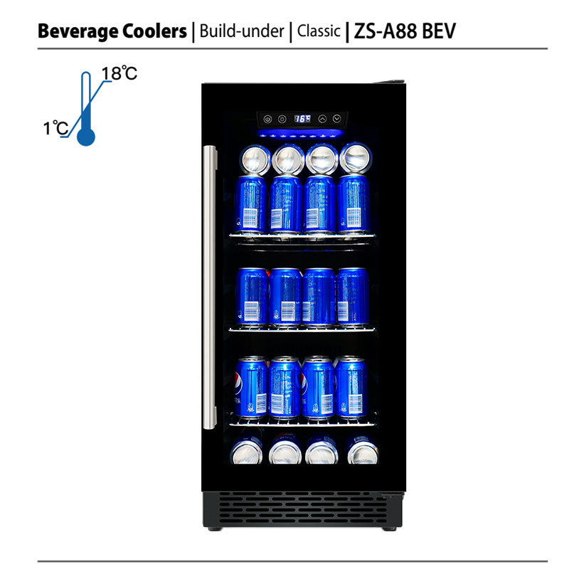 Oem pequena bebida bar geladei - Wine Beer Fridge Dual Zone avaliação e preço