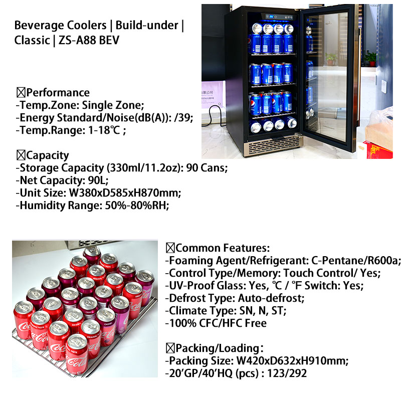 Oem pequena bebida bar geladei - Wine Beer Fridge Dual Zone avaliação e preço