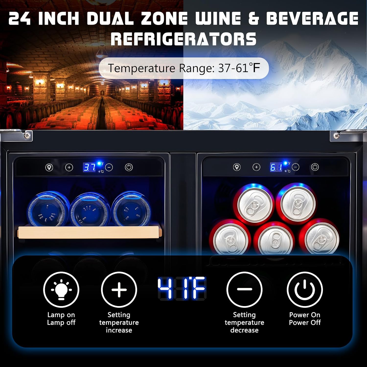 Refrigerador de Bebidas, Gelad - Wine Beer Fridge Dual Zone avaliação e preço
