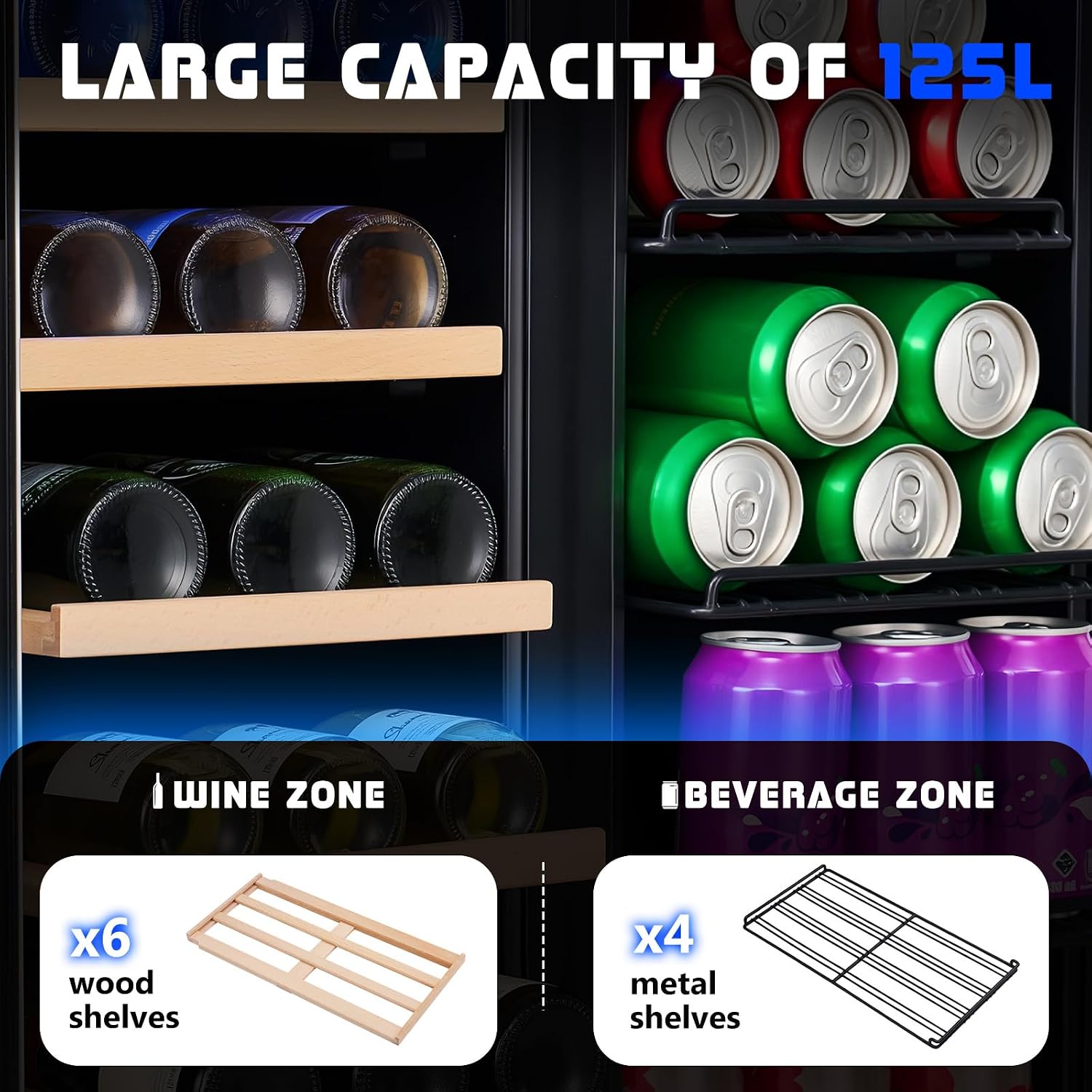 Refrigerador de Bebidas, Gelad - Wine Beer Fridge Dual Zone avaliação e preço