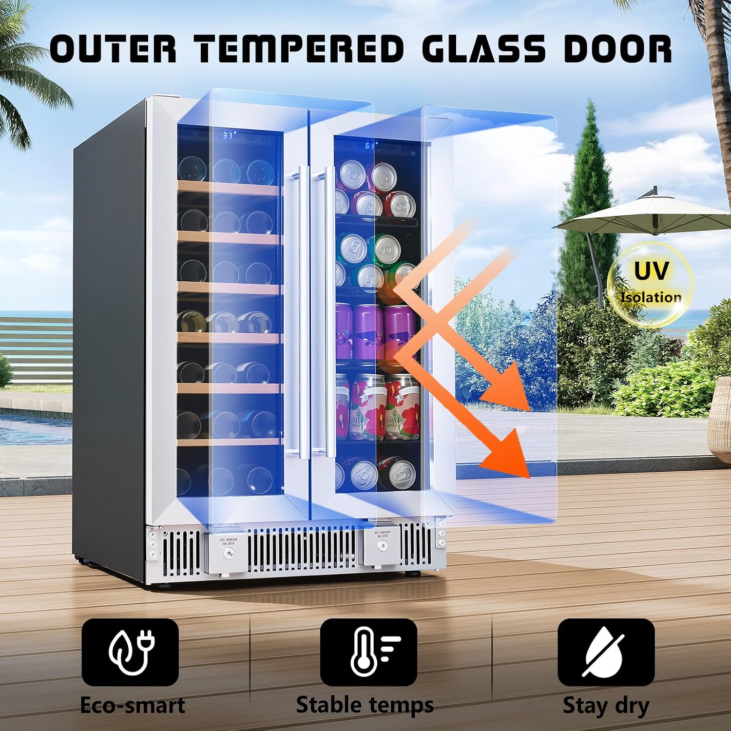 Refrigerador de Bebidas, Gelad - Wine Beer Fridge Dual Zone avaliação e preço