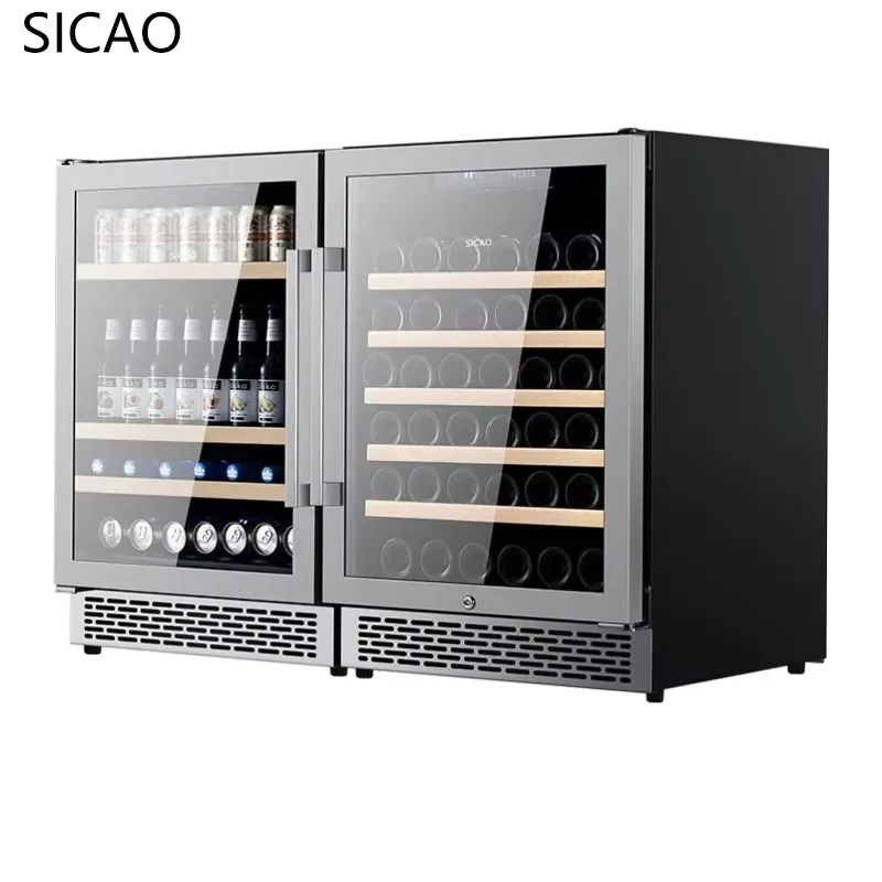 Refrigerador de bebidas embuti - Wine Beer Fridge Dual Zone avaliação e preço
