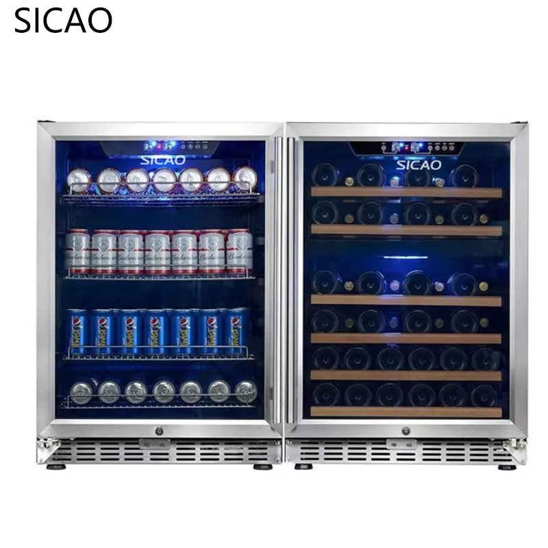 Refrigerador de bebidas embuti - Wine Beer Fridge Dual Zone avaliação e preço