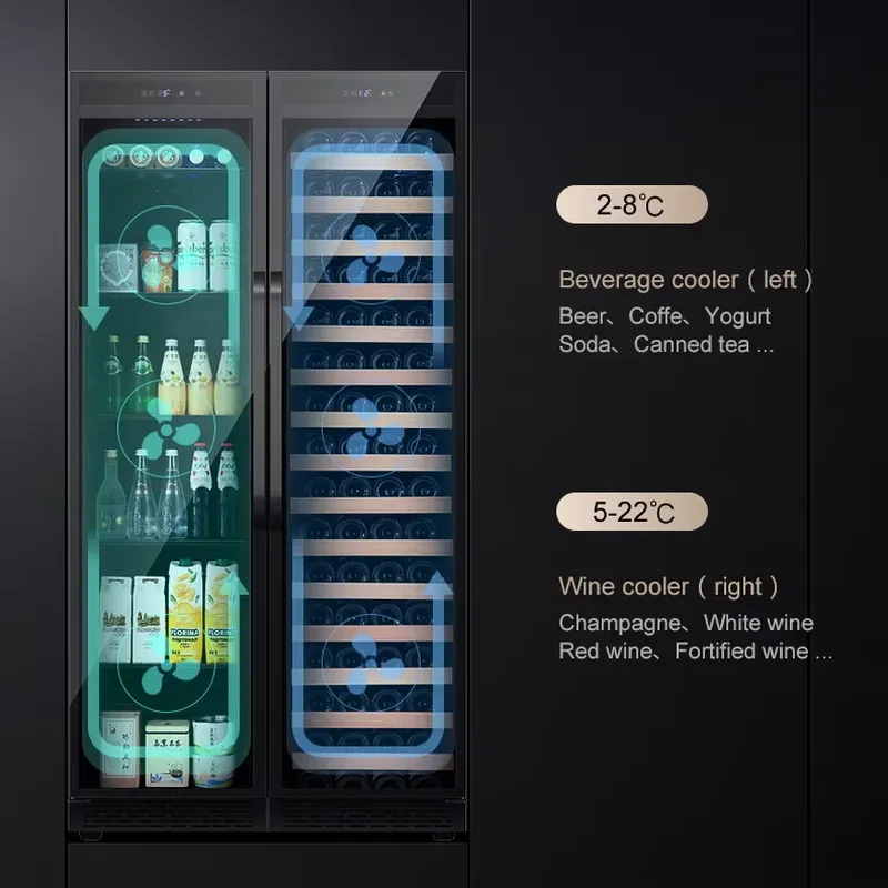 Frigobar Embutido com Duas Por - Wine Beer Fridge Dual Zone avaliação e preço